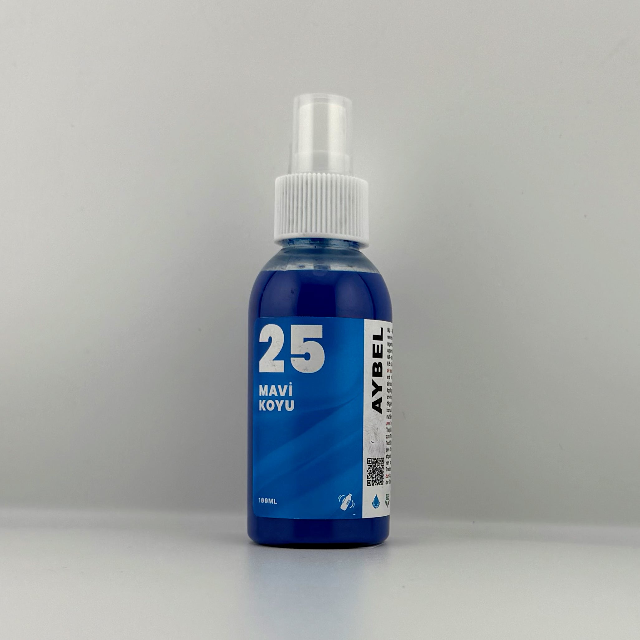 Himmelblaues Textilfarbspray