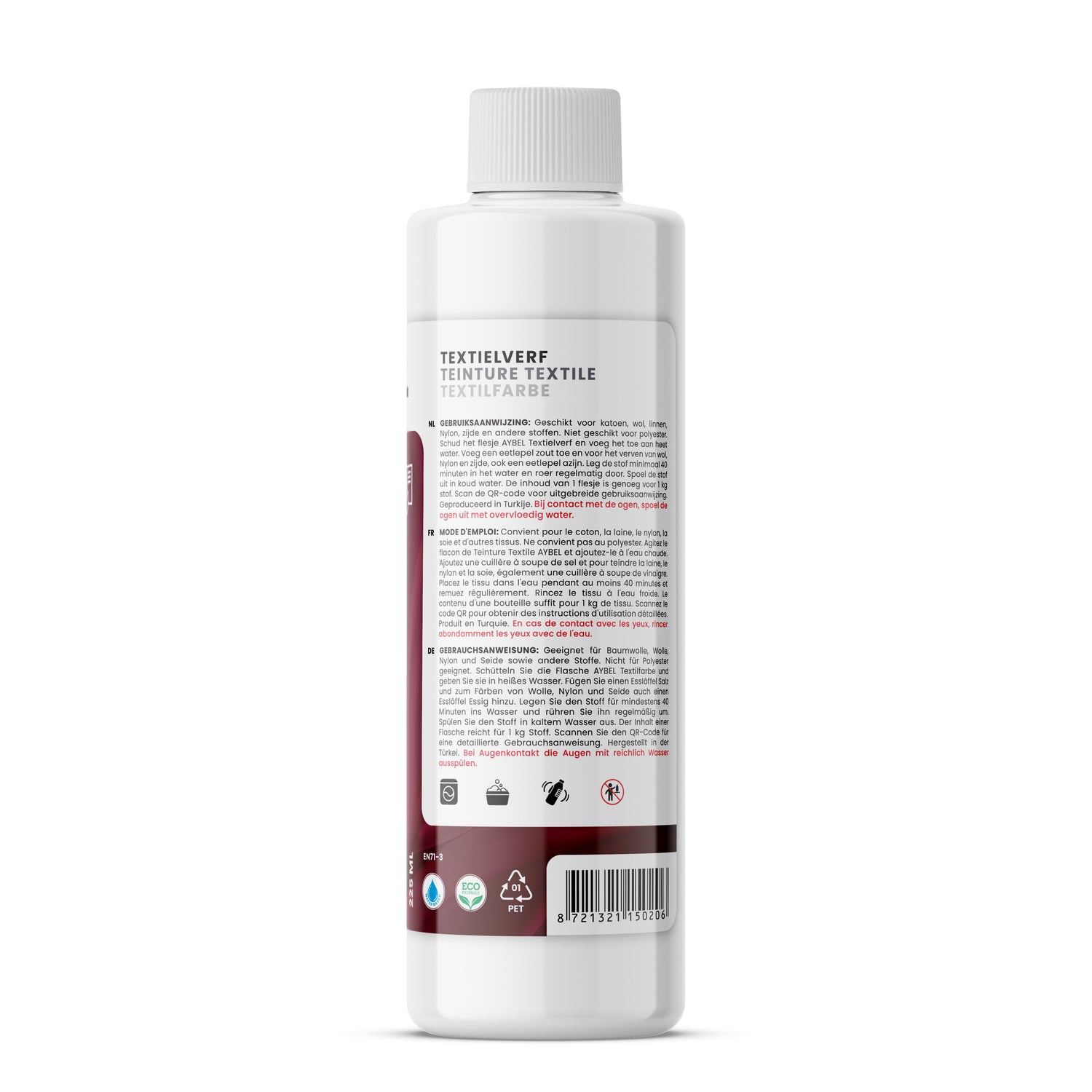 Textilfarbe Helles Bordeauxrot