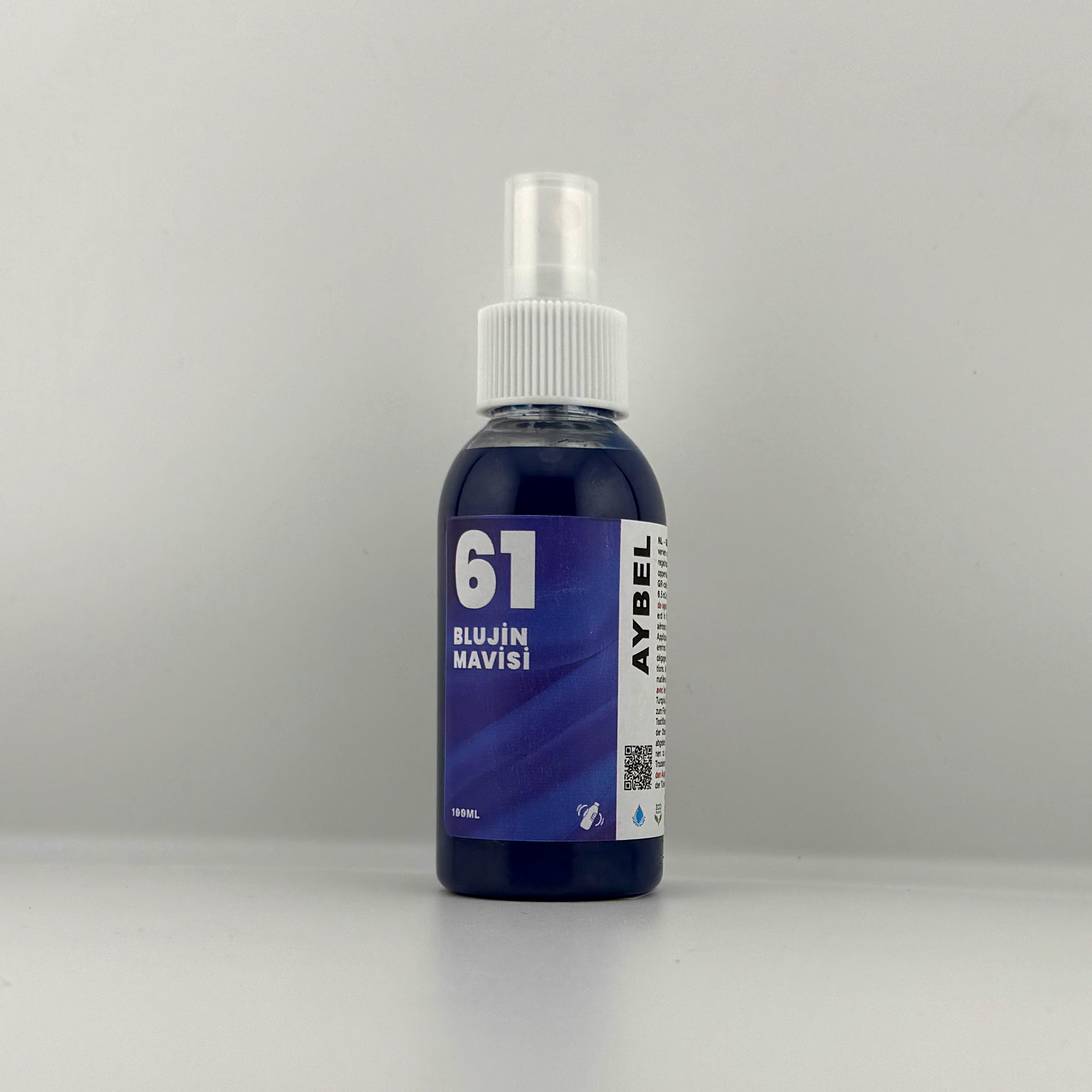 Marineblauwe textielverfspray