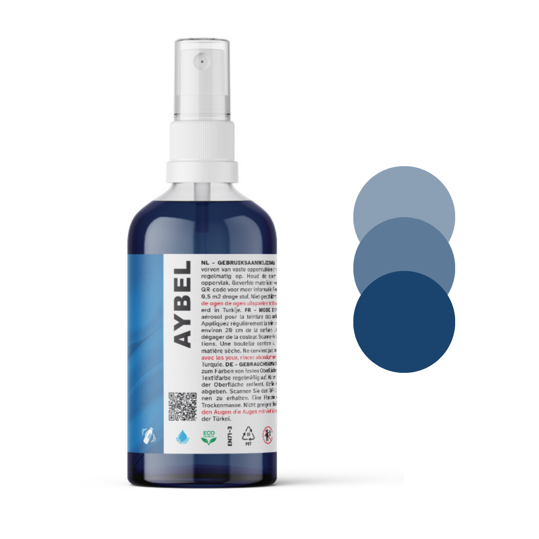 Spray de teinture pour tissu bleu marine